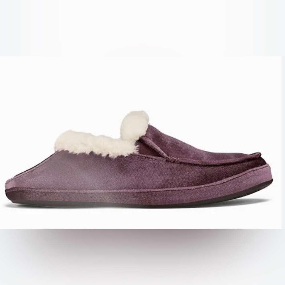 NIB [OluKai] Ku'una Lanui Indoor/Outdoor Velvet Slipper Red Ginger Women’s Sz 5 - Picture 4 of 14